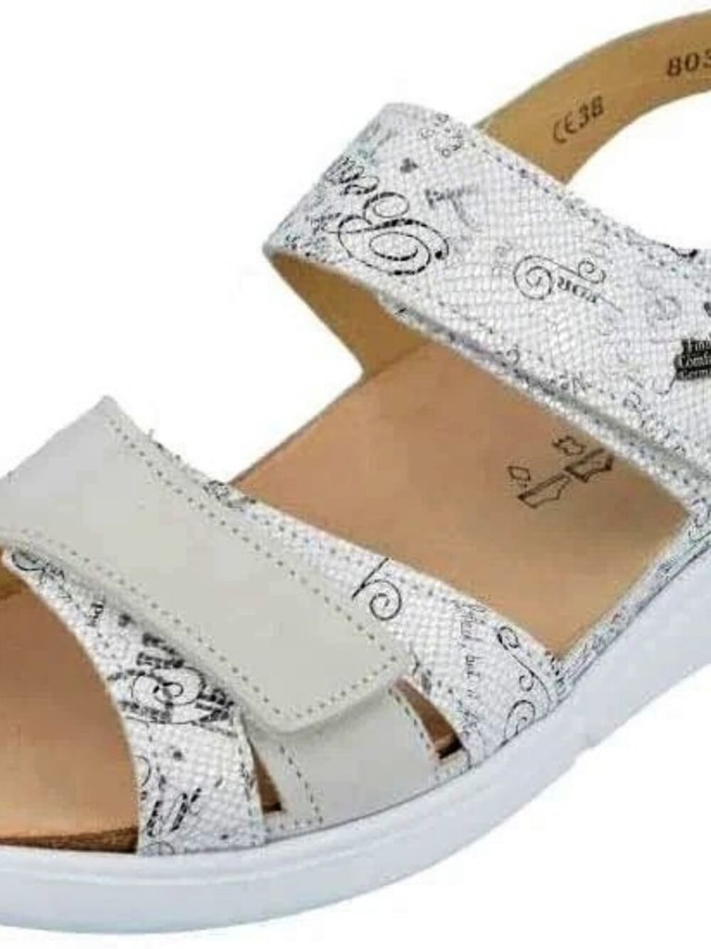Finn Comfort  Women's Nadi Sandal - White Leather  Women Size 36 (6 US)